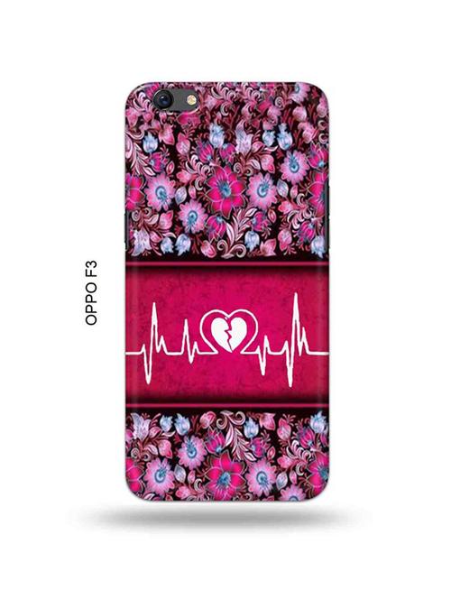 heart ecg back cover compatible with oppo f3 - 18995324 - Very Small Image - 1