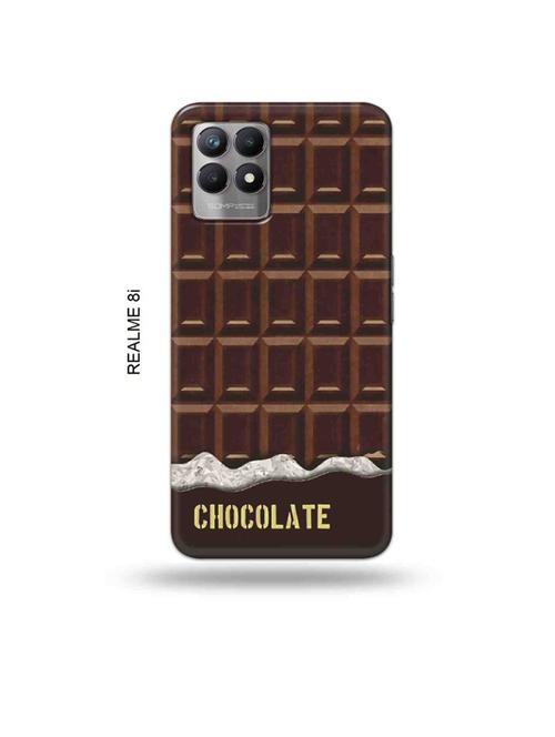 chocolate back cover compatible with realme 8i, realme narzo 50 - 18995971 - Very Small Image - 1
