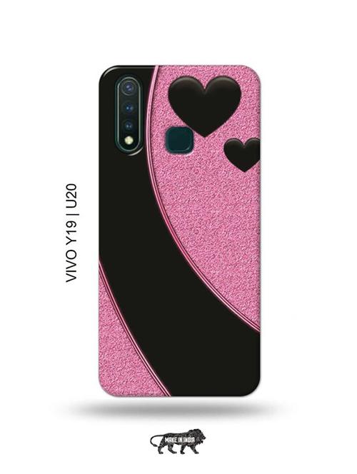 hearts back cover compatible with vivo y19, vivo u20 - 18996663 - Very Small Image - 1