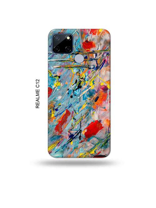 abstract back cover compatible with realme c12, c25, realme narzo 20, realme narzo 30a - 18997570 - Very Small Image - 1