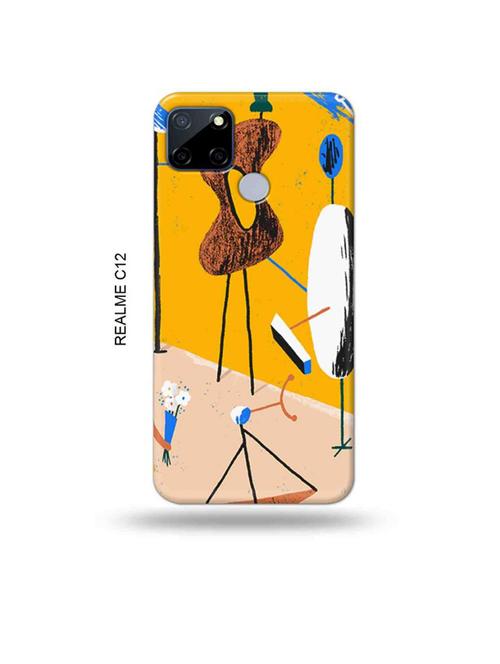 tribal art back cover compatible with realme c12, c25, realme narzo 20, realme narzo 30a - 18997588 - Very Small Image - 1