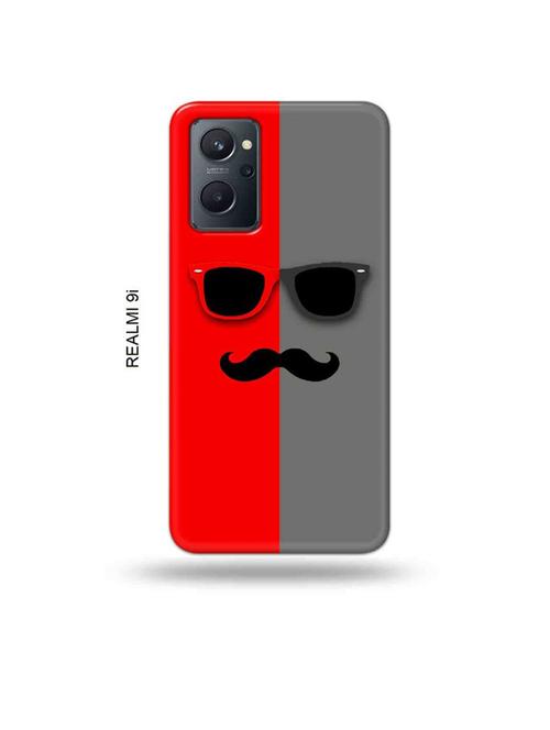 hipster red back cover compatible with realme 9i - 18999112 - Very Small Image - 1