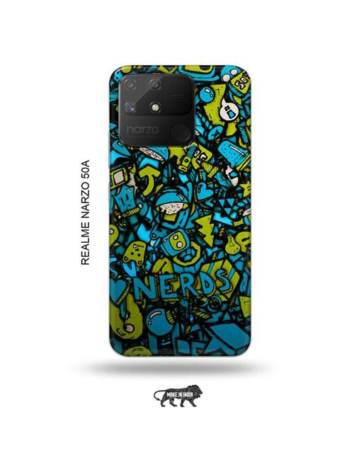nerds back cover compatible with realme narzo 50a - 18999800 - Very Small Image - 1