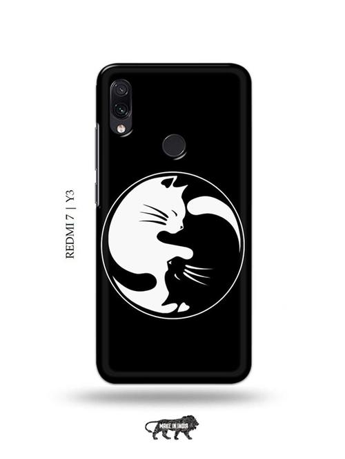 ninja cat back cover compatible with redmi 7, redmi y3 - 19001001 - Very Small Image - 1
