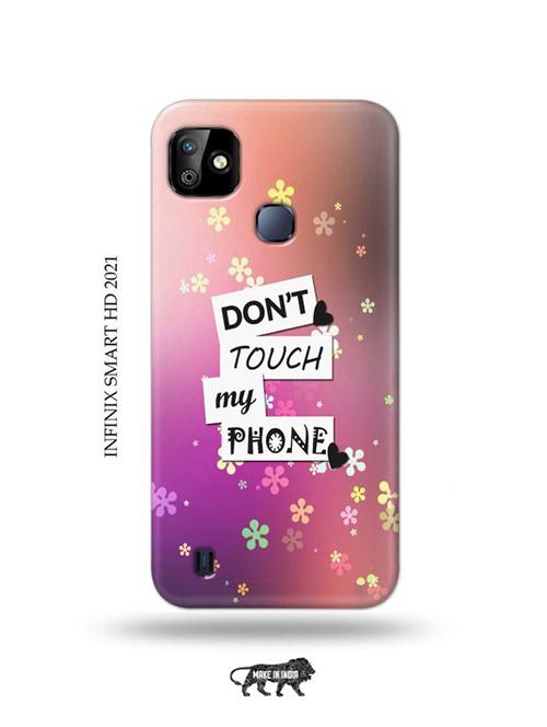 don't touch my phone back cover compatible with infinix smart hd 2021 - 19001417 - Very Small Image - 1
