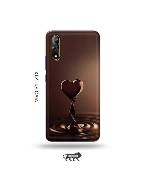chocolate heart back cover compatible with vivo s1, vivo z1x - 19003748 - Very Small Image - 1