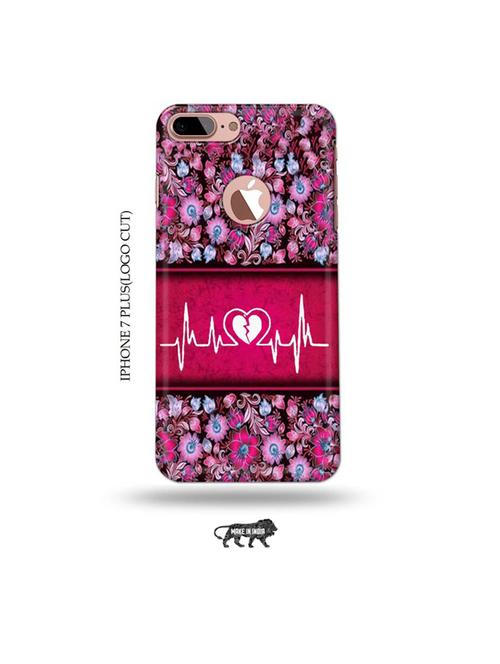 heart ecg back cover compatible with iphone 7 plus(logo cut) - 19005583 - Very Small Image - 1