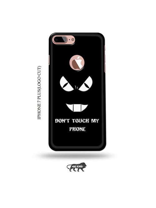 don't touch my phone back cover compatible with iphone 7 plus(logo cut) - 19005633 - Very Small Image - 1