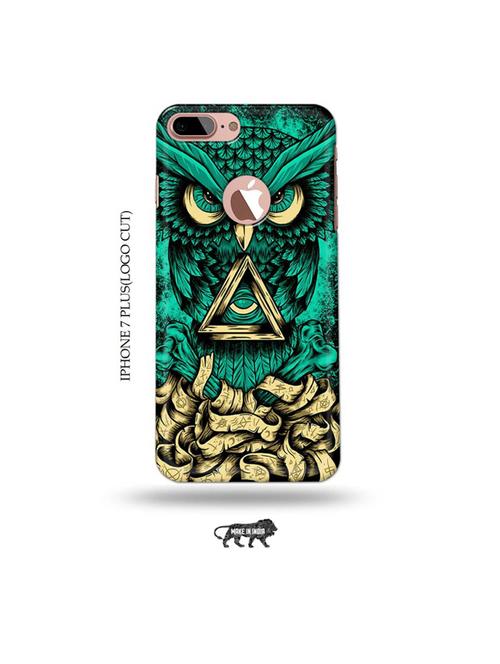 dark owl back cover compatible with iphone 7 plus(logo cut) - 19005644 - Very Small Image - 1