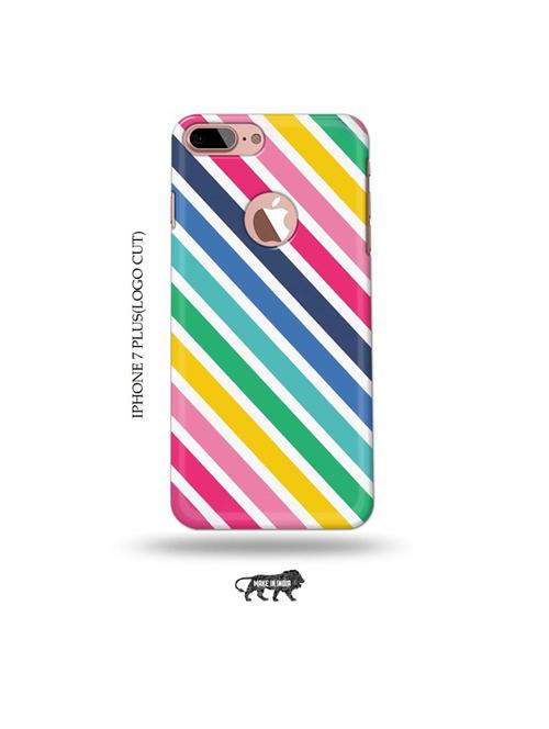 diagonal strips back cover compatible with iphone 7 plus(logo cut) - 19005695 - Very Small Image - 1