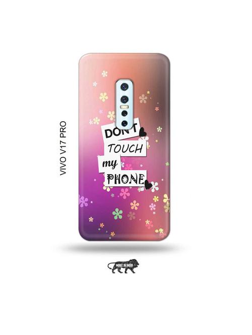 donu2019t touch my phone back cover compatible with vivo v17 pro - 19006435 - Very Small Image - 1