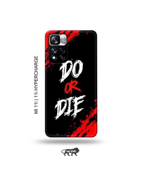 do or die back cover compatible with mi 11i, mi 11i hypercharge - 19007080 - Very Small Image - 1