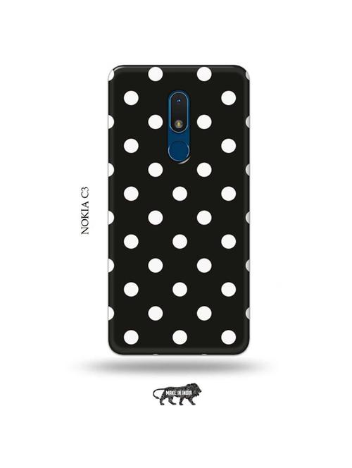 polka dots back cover compatible with nokia c3 - 19010691 - Very Small Image - 1