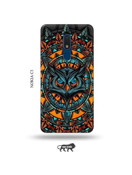 angry owl back cover compatible with nokia c3 - 19010849 - Very Small Image - 1