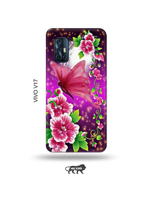 tweakymod designer printed hard case | flowers back cover compatible with vivo v17 - 19012024 - Very Small Image - 1