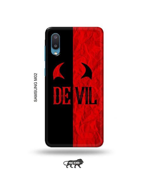tweakymod designer printed hard case | devil back cover compatible with samsung m02 - 19012404 - Very Small Image - 1