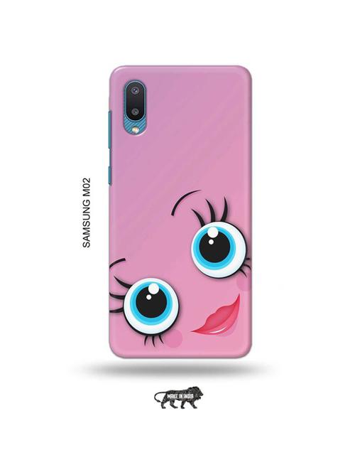 tweakymod designer printed hard case | girley eyes back cover compatible with samsung m02 - 19012410 - Very Small Image - 1