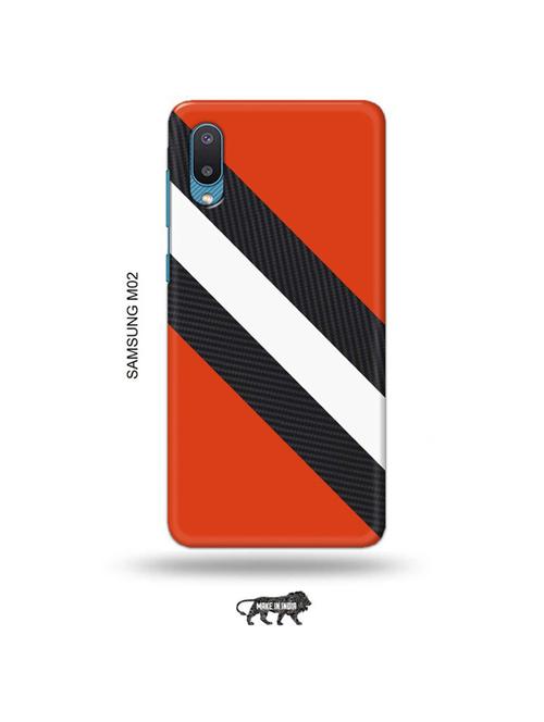 tweakymod designer printed hard case | black strips back cover compatible with samsung m02 - 19012452 - Very Small Image - 1