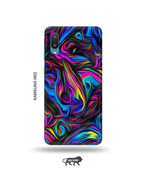tweakymod designer printed hard case | messy color back cover compatible with samsung m02 - 19012477 - Very Small Image - 1