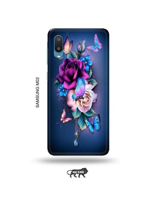 tweakymod designer printed hard case | flowers back cover compatible with samsung m02 - 19012540 - Very Small Image - 1