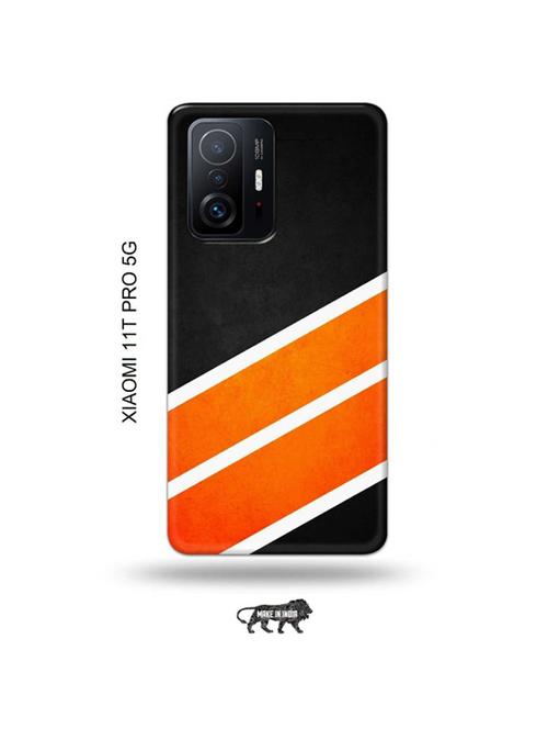 tweakymod designer printed hard case | orange strips back cover compatible with xiaomi 11t pro 5g - 19012746 - Very Small Image - 1