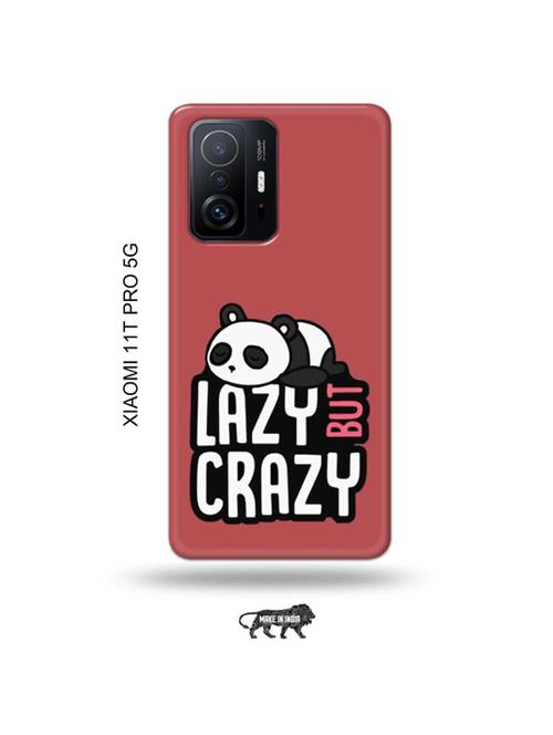 tweakymod designer printed hard case | crazy panda back cover compatible with xiaomi 11t pro 5g - 19012787 - Very Small Image - 1