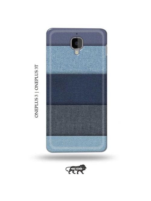 tweakymod designer printed hard case | blue pattern back cover compatible with oneplus 3, oneplus 3t - 19013541 - Very Small Image - 1