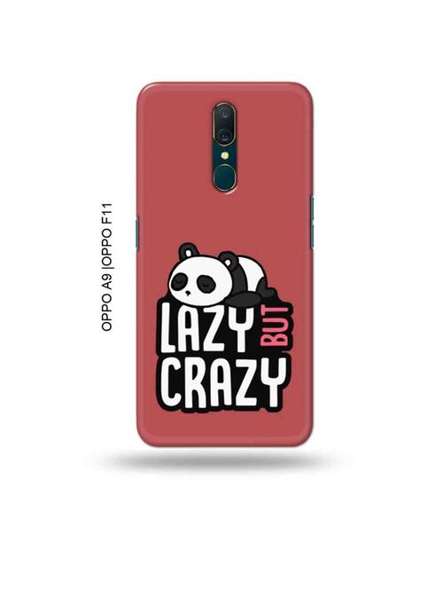 tweakymod designer printed hard case | crazy panda back cover compatible with oppo a9, oppo f11 - 19014863 - Very Small Image - 1
