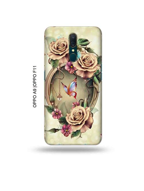 tweakymod designer printed hard case | floral back cover compatible with oppo a9, oppo f11 - 19015134 - Very Small Image - 1