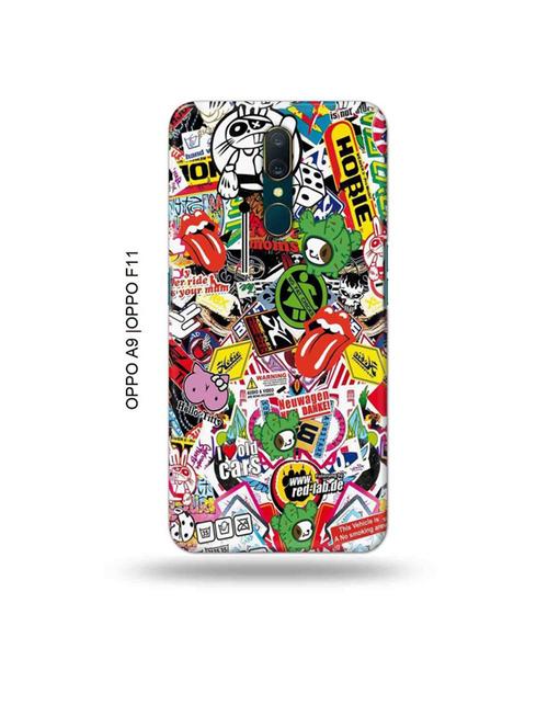 tweakymod designer printed hard case | travel dope back cover compatible with oppo a9, oppo f11 - 19015176 - Very Small Image - 1