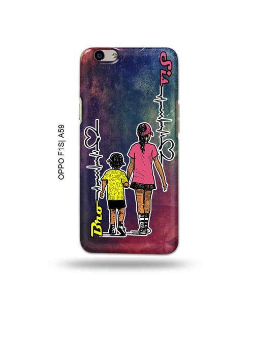 tweakymod designer printed hard case | bro sis back cover compatible with oppo f1s, oppo a59 - 19015248 - Very Small Image - 1