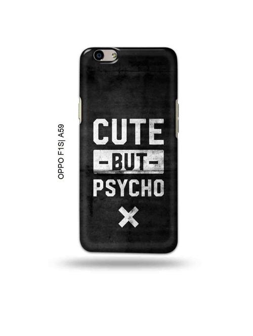 tweakymod designer printed hard case | cute but psycho back cover compatible with oppo f1s, oppo a59 - 19015445 - Very Small Image - 1
