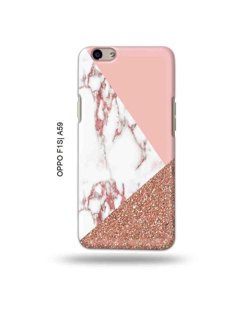 tweakymod designer printed hard case | glitter marble back cover compatible with oppo f1s, oppo a59 - 19015450 - Very Small Image - 1