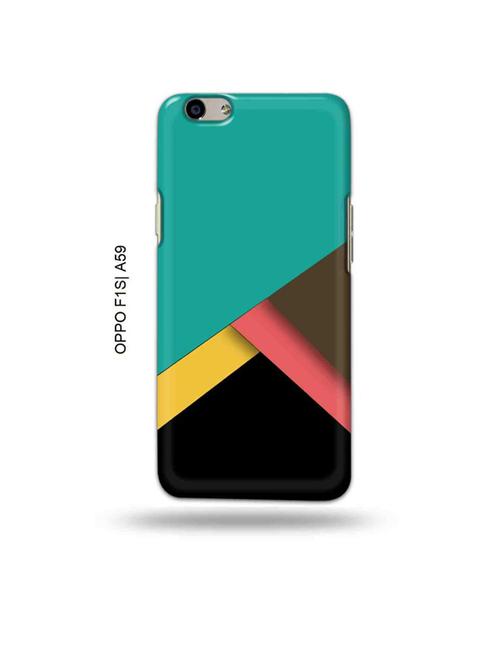 tweakymod designer printed hard case | blue strips back cover compatible with oppo f1s, oppo a59 - 19015470 - Very Small Image - 1