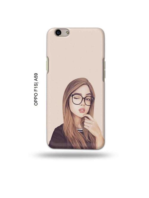 tweakymod designer printed hard case | girl illustration back cover compatible with oppo f1s, oppo a59 - 19015497 - Very Small Image - 1