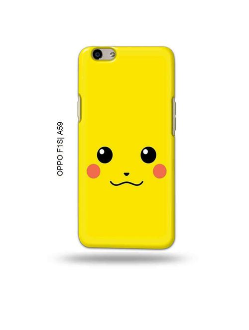 tweakymod designer printed hard case | pika face back cover compatible with oppo f1s, oppo a59 - 19015541 - Very Small Image - 1