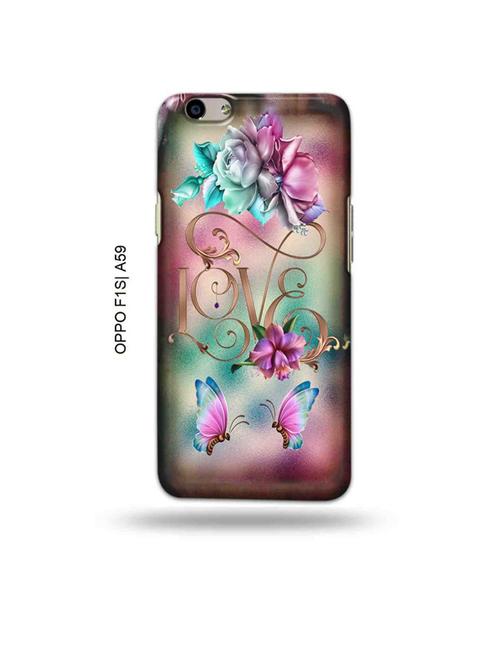 tweakymod designer printed hard case | floral love back cover compatible with oppo f1s, oppo a59 - 19015622 - Very Small Image - 1