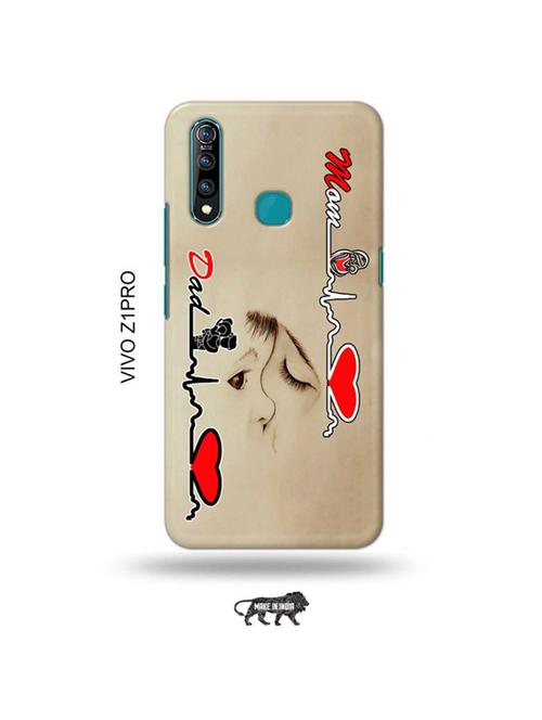 tweakymod designer printed hard case | mom dad back cover compatible with vivo z1 pro - 19016768 - Very Small Image - 1