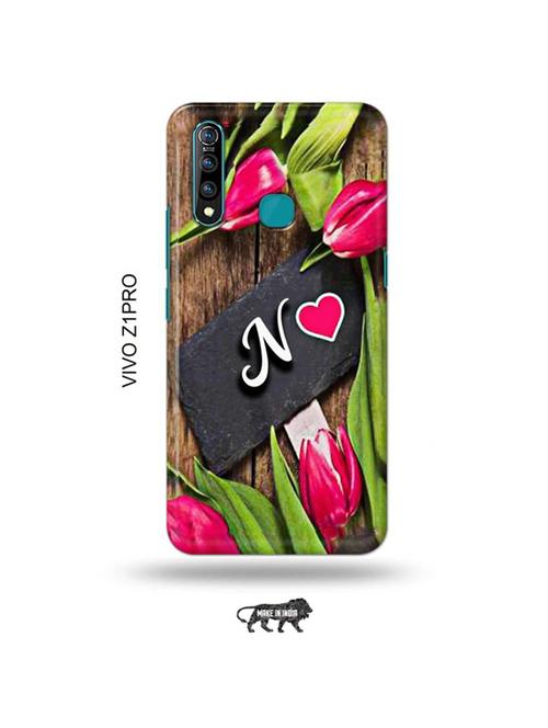 tweakymod designer printed hard case | flower letter n back cover compatible with vivo z1 pro - 19016792 - Very Small Image - 1