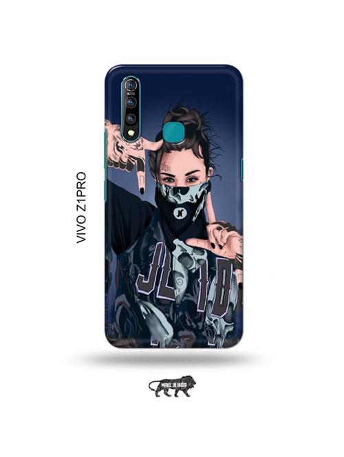 tweakymod designer printed hard case | funky girl back cover compatible with vivo z1 pro - 19016869 - Very Small Image - 1