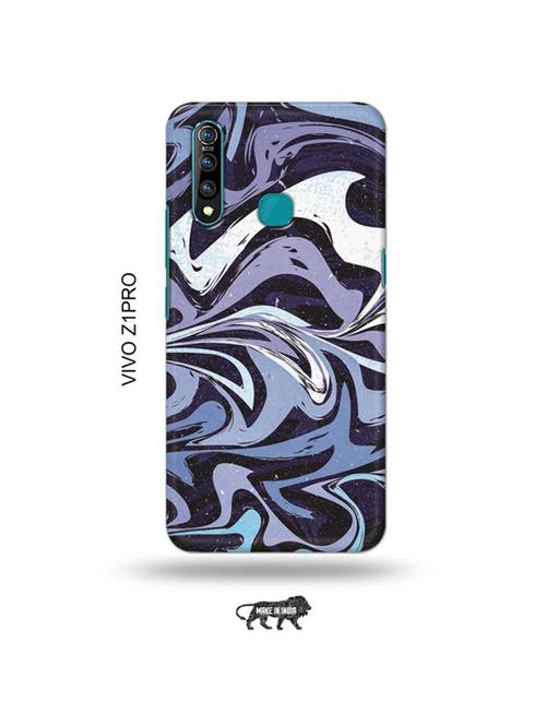 tweakymod designer printed hard case | messy blue back cover compatible with vivo z1 pro - 19016921 - Very Small Image - 1