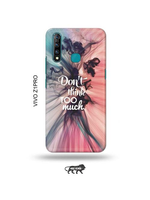 tweakymod designer printed hard case | don't think too much back cover compatible with vivo z1 pro - 19016981 - Very Small Image - 1