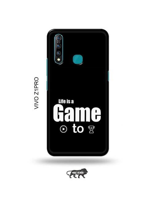 tweakymod designer printed hard case | life is a game paly to win back cover compatible with vivo z1 pro - 19016987 - Very Small Image - 1