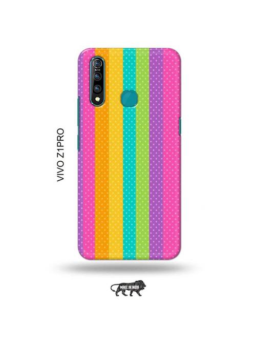 dotted rainbow back cover compatible with vivo z1 pro - 19017095 - Very Small Image - 1