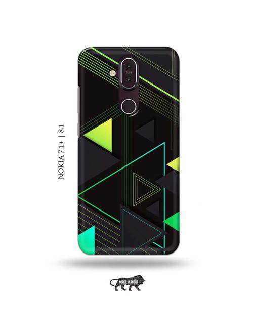 triangular design back cover compatible with nokia 7.1 plus, nokia 8.1 - 19017942 - Very Small Image - 1