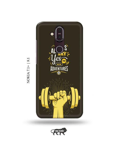 always say yes back cover compatible with nokia 7.1 plus, nokia 8.1 - 19018032 - Very Small Image - 1