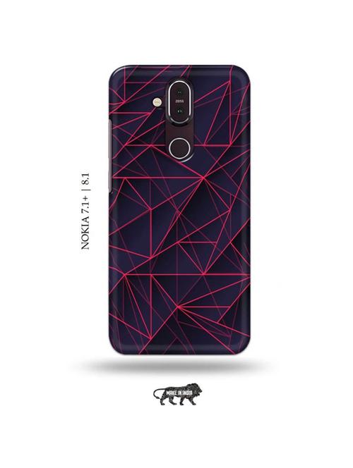 abstract back cover compatible with nokia 7.1 plus, nokia 8.1 - 19018055 - Very Small Image - 1