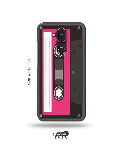 casatte pink back cover compatible with nokia 7.1 plus, nokia 8.1 - 19018308 - Very Small Image - 1