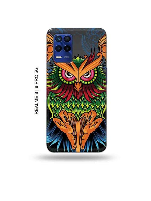 tweakymod designer printed hard case | colourful owl back cover compatible with realme 8, realme 8 pro - 19018636 - Very Small Image - 1