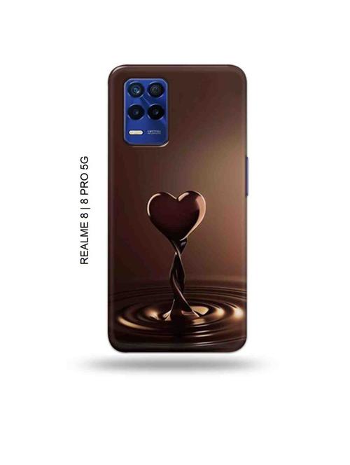 tweakymod designer printed hard case | chocolate heart back cover compatible with realme 8, realme 8 pro - 19018751 - Very Small Image - 1